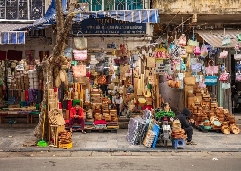 Artisanat traditionnel dans les vieux quartiers de Hano&iuml;