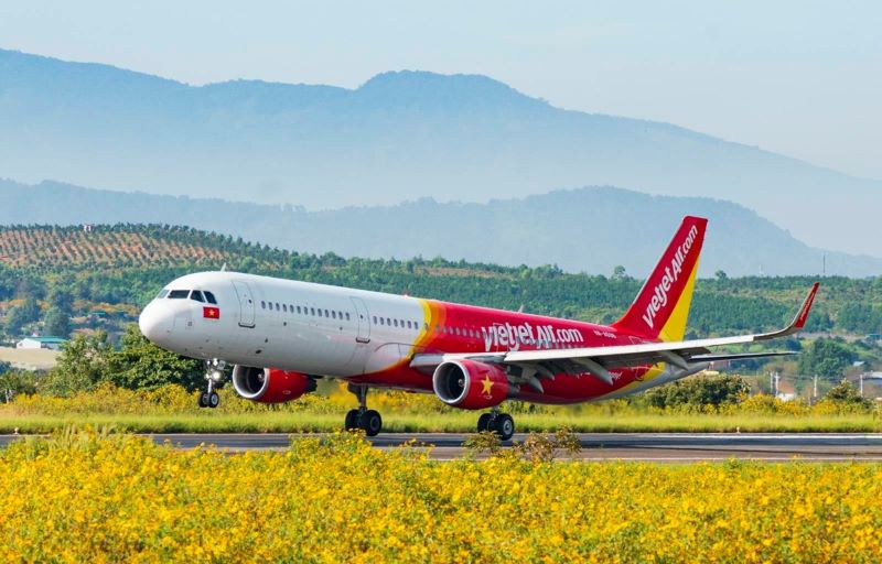 L'avion Vietjet air, une entreprise at&eacute;rielle vietnamienne