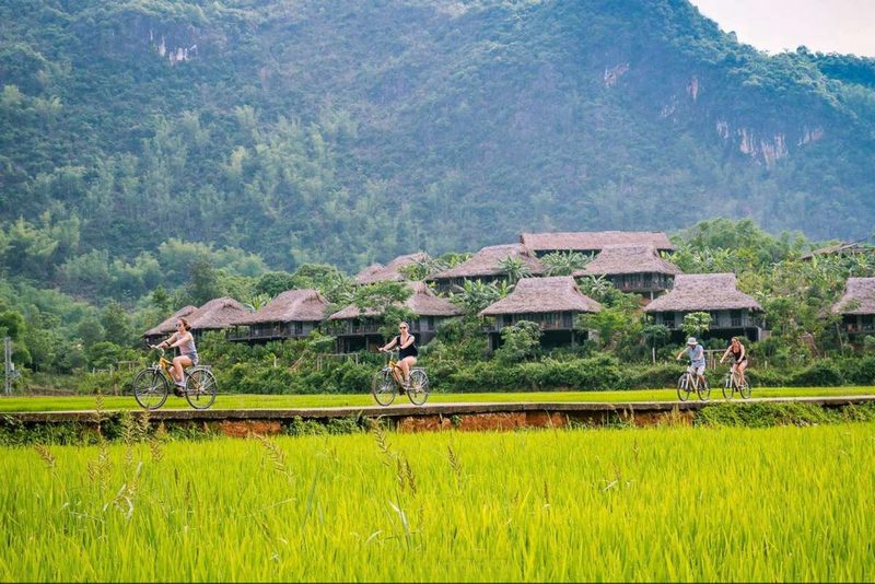 Faire du v&eacute;lo &agrave; Mai Chau