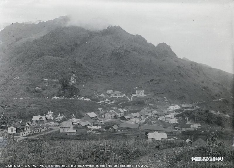 Sapa : quartier indig&egrave;ne en 1927