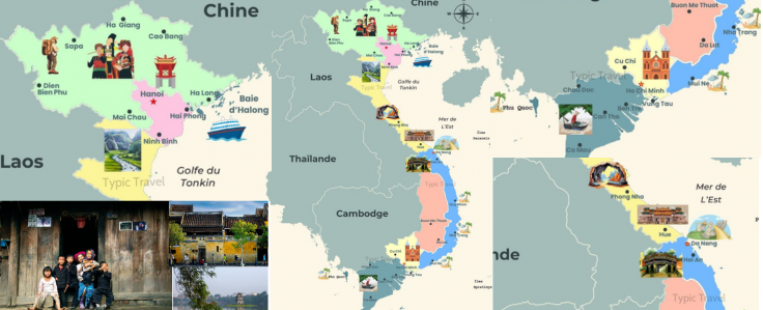 Carte touristique Vietnam version 2026 -  pour mieux planifier votre voyage